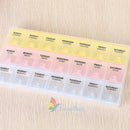 7 days Pill Box Boxes Medicine Tablet Box Case Container Storage Holder Weekly A