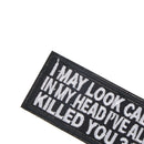 1pc i may look cloth badges patch embroidered applique sewing label patches JR