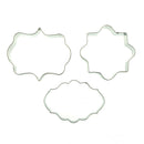3X Fondant Cookie Cutter Stainless Steel Wedding Fondant Cake Decorating Tool  Z