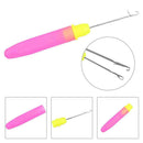 Plastic Handle Sweater Carpet Crochet Hook with Tongue Sewing Needles Set