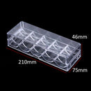 100X capacity poker chips box poker acrylic chips tray chips case with covers lj