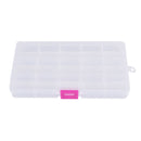 15 compartment transparent visible plastic fishing lure box fishing tackle box &