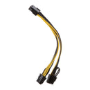 24Pin Male to Female Dual PSU ATX Mining Cable&6pin to 2x PCIE 8pin CPU Cord