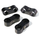 4Pcs AN-6 AN6 13.4mm Braided Hose Separator Clamp Fitting Adapter Bracket B