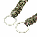 2x Paracord Strap Rope Keyring Keychain Key Chain Ring Key Fob Surviva HZI