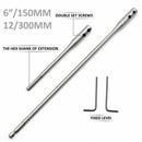 Drill Bit Extension Bar Set 12" 6" Paddle Bits or any Extender shank 1/4" S Y9H9