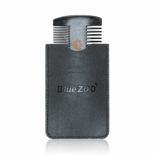 Blue Zoo Handmade Natural Pear wood Comb Double-side Beard Combs Men Shavin A2Y1