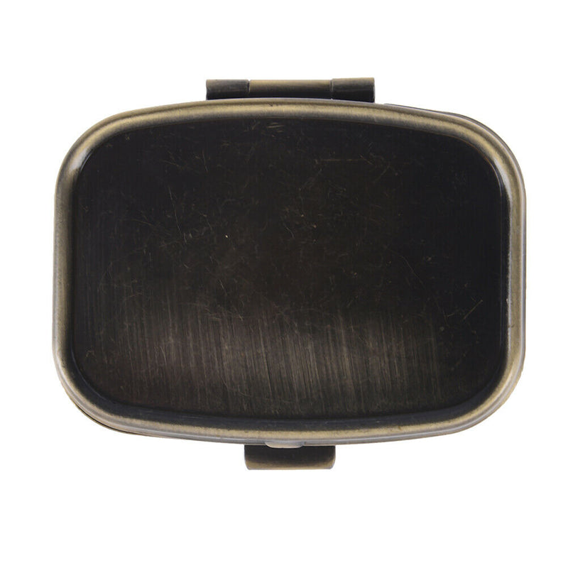 2Grid Moistureproof Metal Folding PillCase Medicine StorageOrganizer ContainerBX