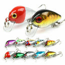 10* Random Fishing Lures Kinds Of Minnow Fish Bass Tackle Hooks Baits Crankbait-