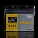 10 pcs/set ID Badge Card 95x80mm Plastic Pocket Holder Clear Pouch LJ