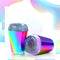 Transparent Silicone Nail Stamper Shining Holographic Head Nail Stamping Plate
