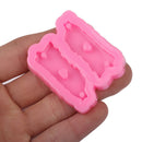 Glossy Puerto Rico Map Shape keychains Silicone Mold for DIY Jewellery MaSEAU