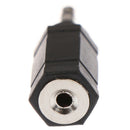 2Pcs 3.5mm male to 2.5mm female stereo audio mic plug adapter mini jack cable Gw