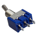 4 Pcs AC 125V 6A 3 Pin SPDT On/Off/On 3 Position Mini Toggle Switch Blue