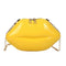 Lips Women PVC Handbags Chain Messenger Bags Shoulder Party Clutch (Yellow)