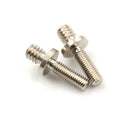 2x long 1/4" Male Threaded to M5 Male Threaded screw Adapter for tripod camerasp