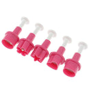 5pcs Plastic Cookie Cutter Cake Mold Star Button Plum Heart Biscuit Sugarcr- OZ