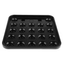 Heavy duty Standard Billiards Pool Ball Tray for 22 Balls 2.05 Inch Black