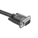 15 Pin VGA Male to 2 Female Y Splitter Cable Monitor Adapter for PC TV