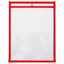10 Dry Erase Pockets, Oversize 9 x 12 Inch Pockets, Perfect Classroom Organ L5O1