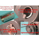 7/8 inch to 1 inch Shaft Adapter Sleeve Tool with Key Pulley  Stainless Steel