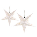 2pcs Xmas String Hanging Star Christmas Party Decor Tree Ornament 60cm+40cm