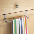 Over Door Kitchen Bathroom Stainless Steel Towel Hanger Hook Hanging Rack