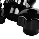 5 pieces Black star grip knobs, female thread diameter 8mm, head diameter 4 Z2A5