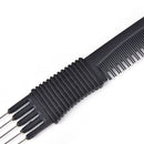 Double ends 2 Use Plastic Metal Hair Brushes Comb Barber Salon Tools Ed JC,aTS3C