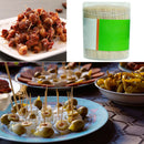 1000pcs Party Toothpick Restaurant Stick Bamboo Double Head Cylindrical Boxed