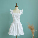 Lovely Victorian Pinafore Maid Bib Apron Fancy Costume Play Theatre Dresses -