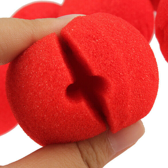 10 PCS Party Sponge Ball Red Clown Magic Nose for Halloween Masquerade Ball