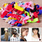 30Pcs Women Elastic Ribbon Hair Ties Knotted Hairband No Crease Ponytail Holder