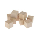 10pcs Blank Wooden Cubes Unfinished Wood Blocks for Art Crafts and Carving