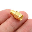 2 Pieces RF SMA Connector RP SMA Female to SMA Male Plug Connector Adapter ME