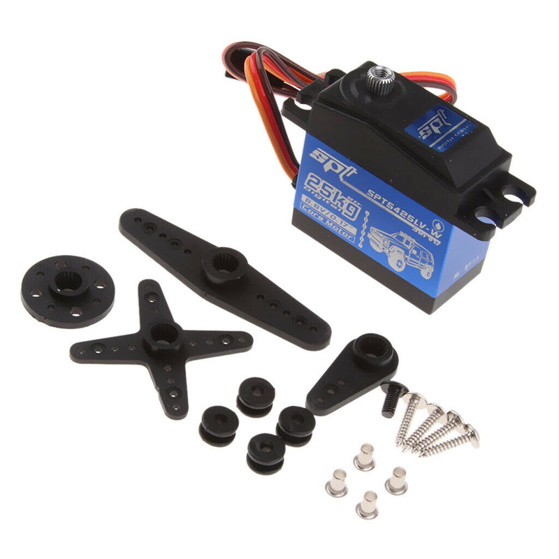 25KG Digital Servo Metal Gear High Torque, Aluminium Case for  1/8 or 1/10 Scale