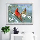 5D DIY Full Round Drill Diamond Painting Bird Cross Stitch for Gift (B1019) A