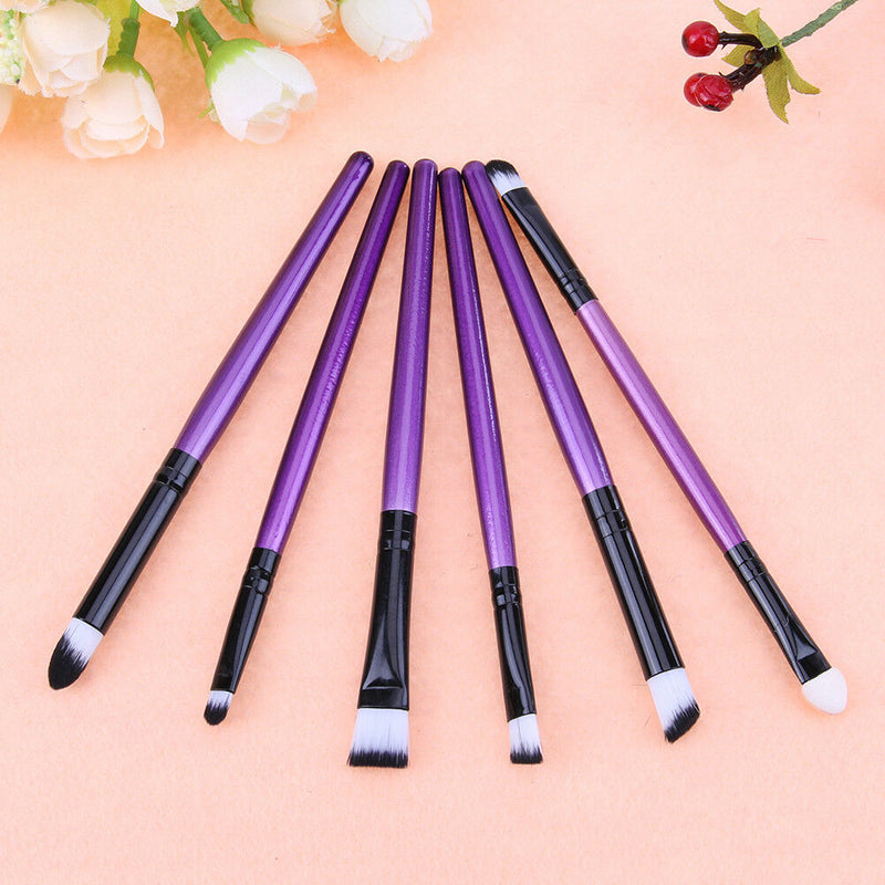 6pcs/set Dual-end Eyes Makeup Brushes Eyebrows Eyelash Eye Liner Cosmetics A