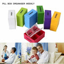 Pill Box Organizer Weekly 7 Day with 4 Large Compartments Morn/Noon/Night/B