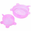 6pcs Silicone Stretch Lids Fresh Food Wraps Bowl Cup Pot Cover Seal Reusabl N3H8