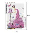 5D DIY Full Drill Diamond Painting Pink Girl Cross Stitch Embroidery Kits
