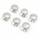 10pcs Adjustable Car Fuel Petrol Pipe Hose Clip Stainless Clamp Spring 8-12 I5G4