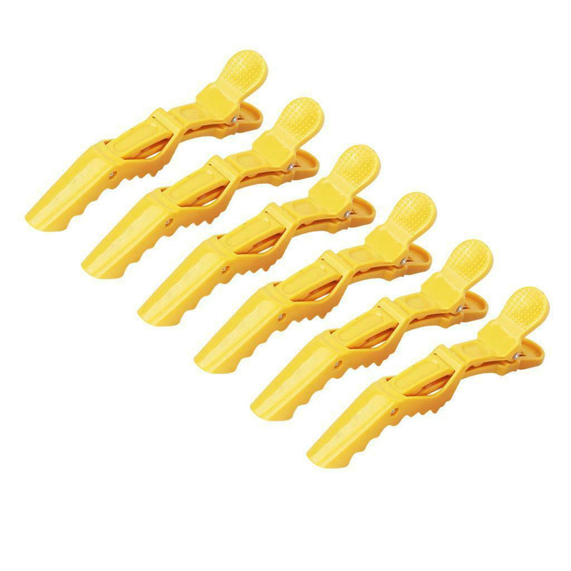 6Pc Non Slip Styling Clips Hair Partition Curling Cutting Alligator Clips
