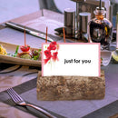 10pcs Wooden Wedding Name Place Card Holders Clip Photo Table Number Stand
