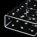 DIY Clear 15 Holes Rectangular Cake Holder Displays Stands Lollipop Candy Hold_