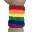 1x Rainbow Color Breathable Bracers Bracelet Badminton Running Fitness A3H3