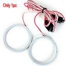 60MMCar 12V COB LED CCFL  Rings Angel Eyes DRL Fog Light Head Lamp White