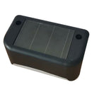 LED Solar Power Light Lamp Outdoor Path Way Garden Deck White Light Black Modern