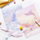 Stationery 3 Letter Envelope Set + 6 letter paper writing Variety paper cut R7N3
