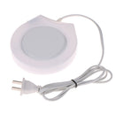 220V White Electric Powered Cup Warmer Heater Pad Coffee Tea Milk Mug  Z